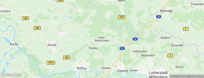 Jeber-Bergfrieden, Germany Map