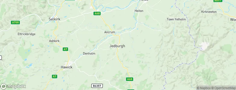 Jedburgh, United Kingdom Map
