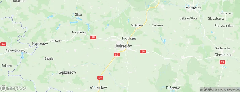 Jędrzejów, Poland Map