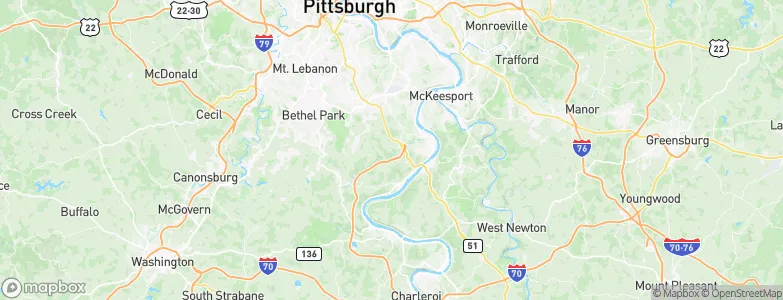 Jefferson Hills, United States Map