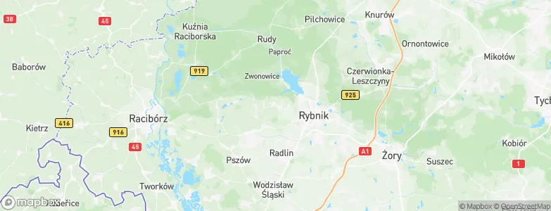 Jejkowice, Poland Map