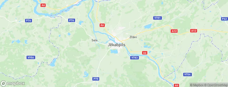 Jēkabpils, Latvia Map