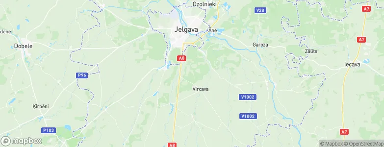 Jelgavas novads, Latvia Map