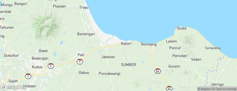 Jembangan, Indonesia Map