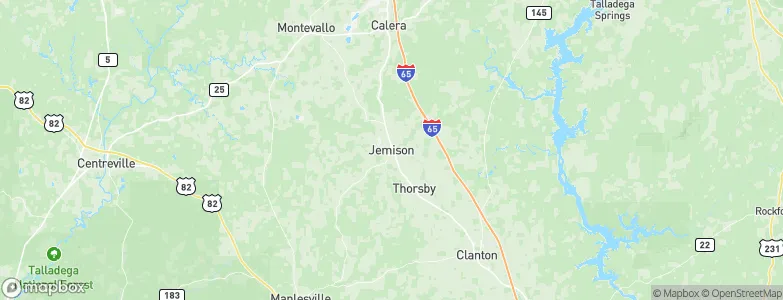 Jemison, United States Map