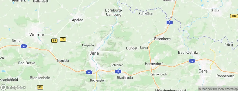 Jenalöbnitz, Germany Map