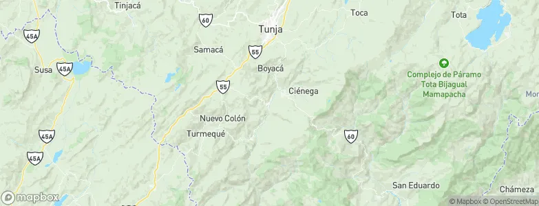 Jenesano, Colombia Map