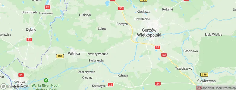 Jenin, Poland Map