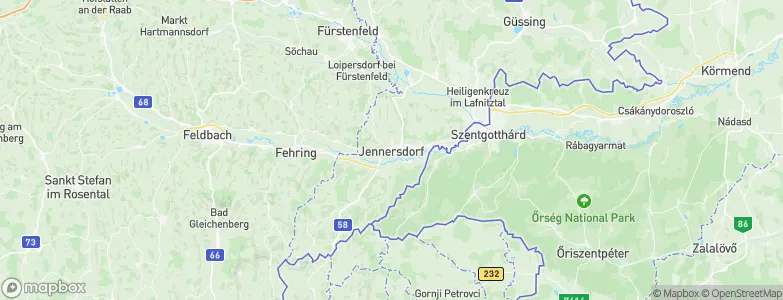 Jennersdorf, Austria Map