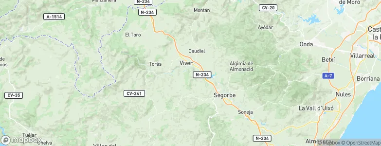 Jérica, Spain Map