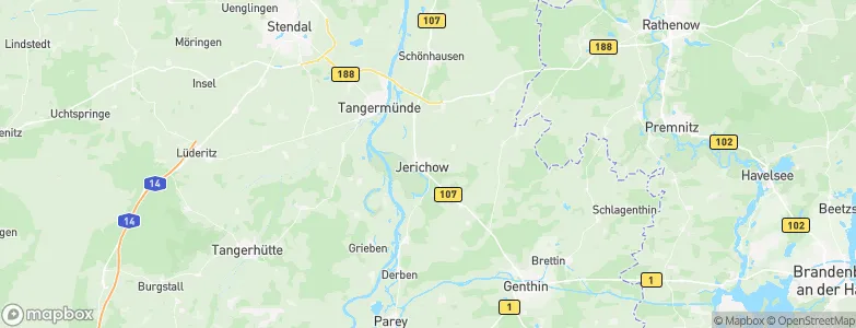 Jerichow, Germany Map