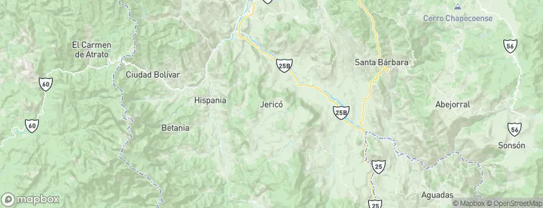 Jericó, Colombia Map