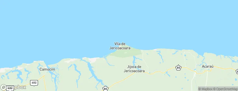 Jericoacoara, Brazil Map