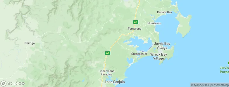Jerrawangala, Australia Map