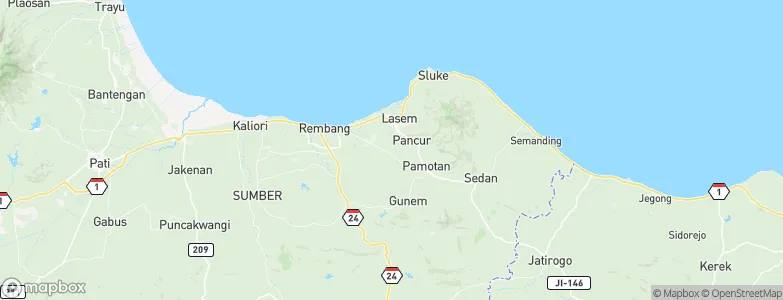Jeruk, Indonesia Map