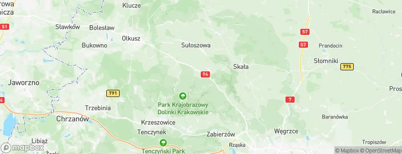 Jerzmanowice, Poland Map