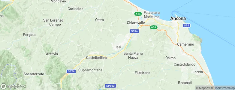 Jesi, Italy Map