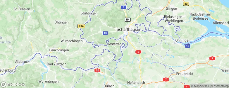 Jestetten, Germany Map