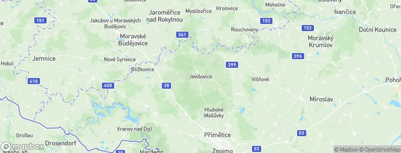 Jevišovice, Czechia Map