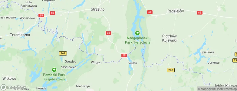 Jeziora Wielkie, Poland Map