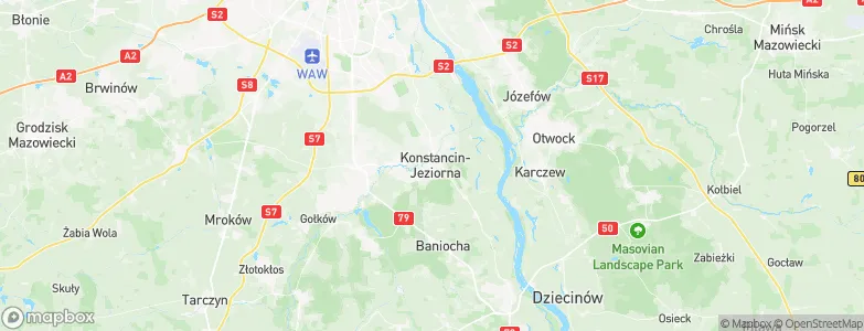 Jeziorna Oborska, Poland Map