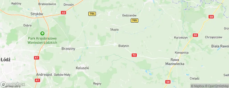 Jeżów, Poland Map