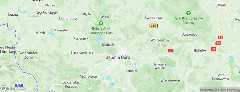 Jeżów Sudecki, Poland Map