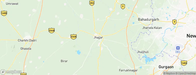 Jhajjar, India Map