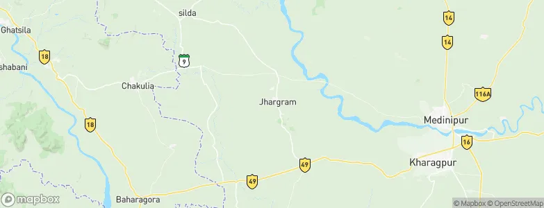 Jhārgrām, India Map