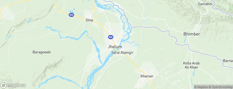Jhelum, Pakistan Map