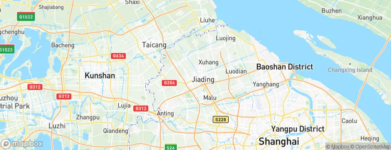Jiadingzhen, China Map