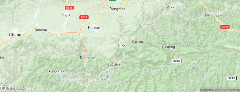 Jialing, China Map