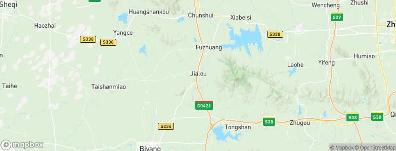 Jialou, China Map
