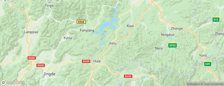 Jialu, China Map