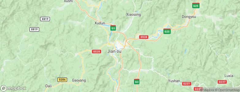 Jian’ou, China Map