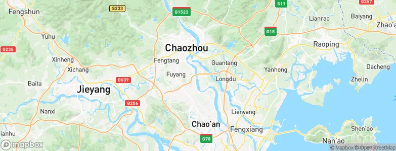 Jiangdong, China Map