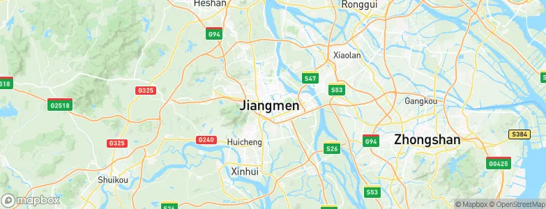 Jiangmen, China Map
