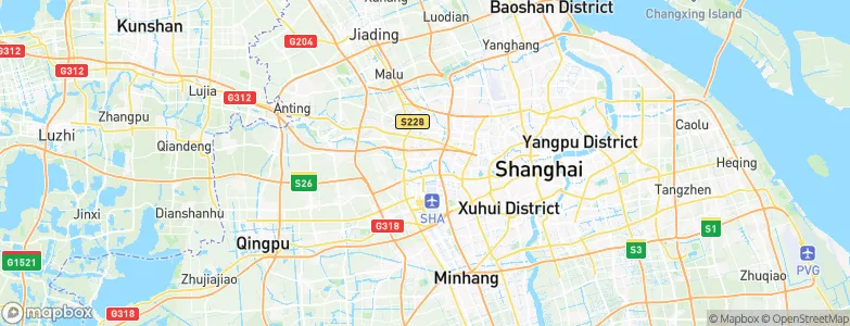 Jiangqiao, China Map