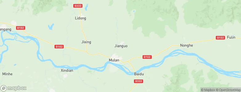 Jianguo, China Map