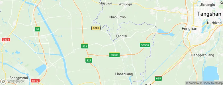 Jiangwakou, China Map