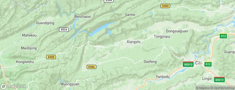 Jiangya, China Map