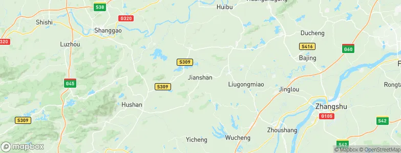 Jianshan, China Map