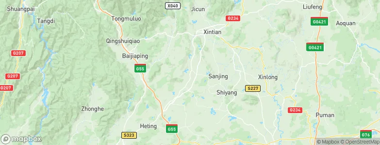 Jiantou, China Map