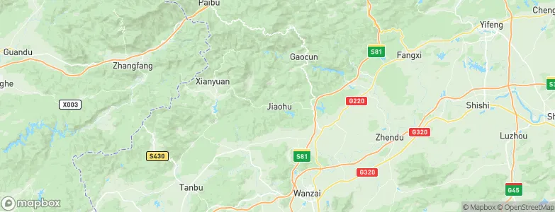 Jiaohu, China Map