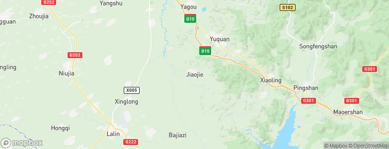 Jiaojie, China Map
