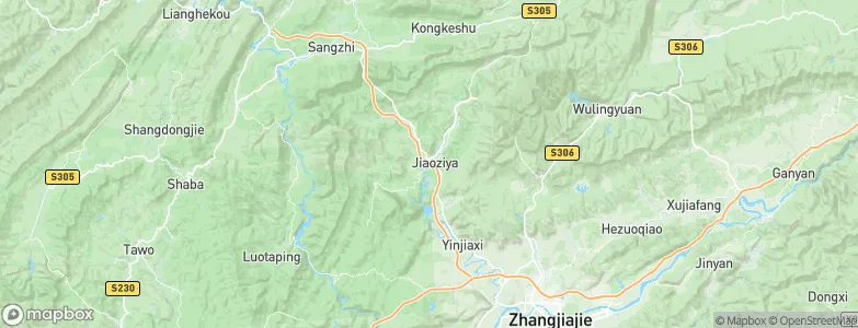 Jiaoziya, China Map