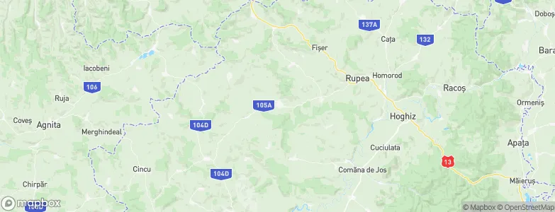 Jibert, Romania Map
