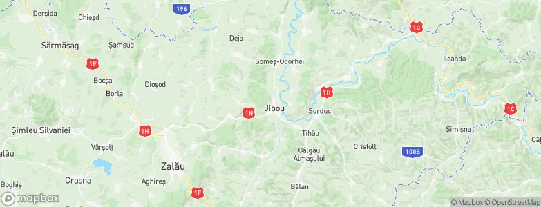 Jibou, Romania Map