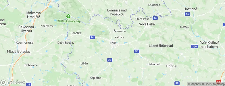 Jičín, Czechia Map