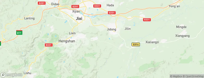 Jidong, China Map
